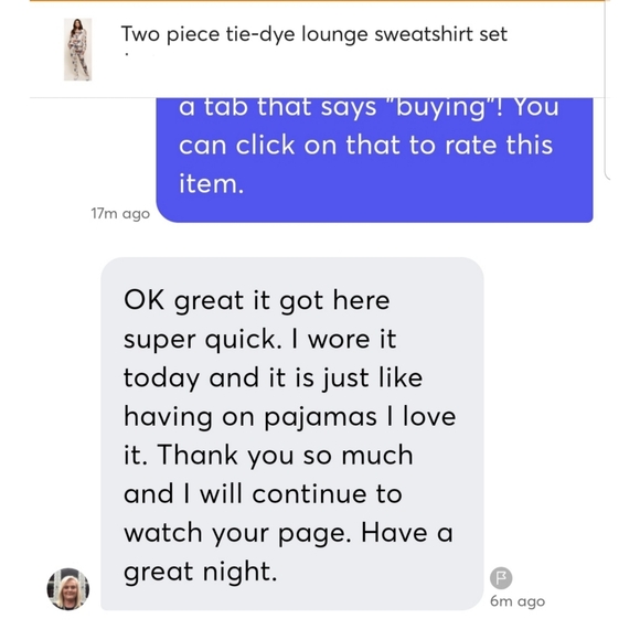 5⭐ soft two-piece boho tie-dye crewneck sweater and jogger pants loungewear set - Picture 5 of 6